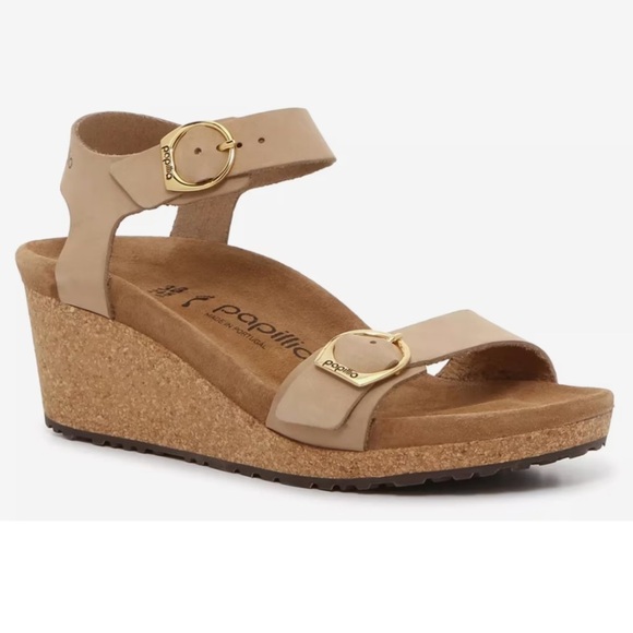 🆕 WOMEN'S BIRKENSTOCK PAPILLIO SOLEY WEDGE SANDALS  Size 11-11.5 - Picture 1 of 12